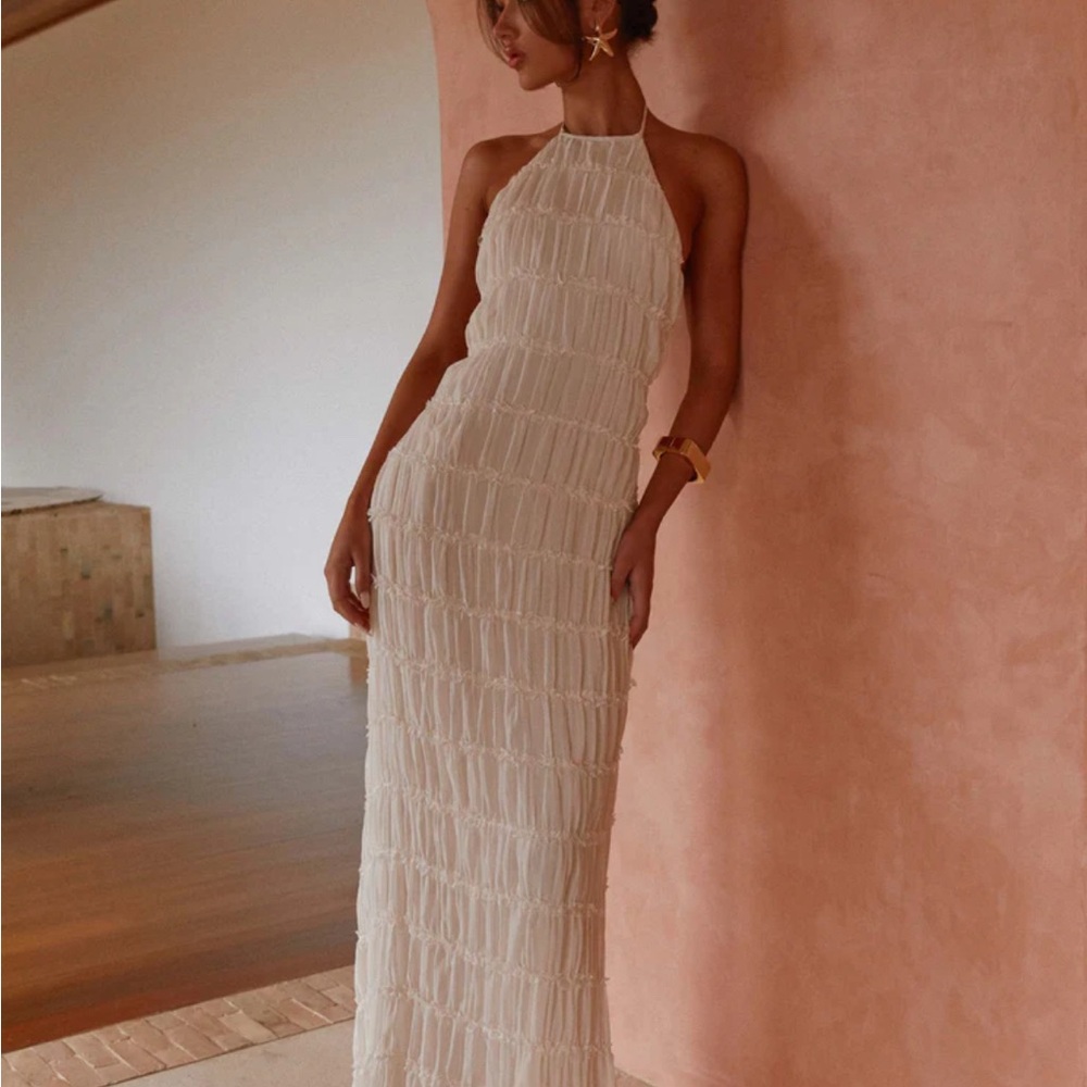 Ivory Halter Dress